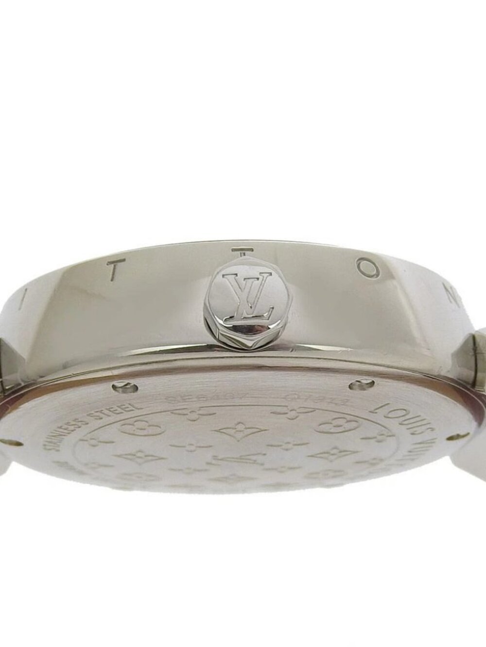LOUIS VUITTON Tambour Hologram Watches Q1313 Date SilverDial Stainless Ste... - Picture 7 of 15